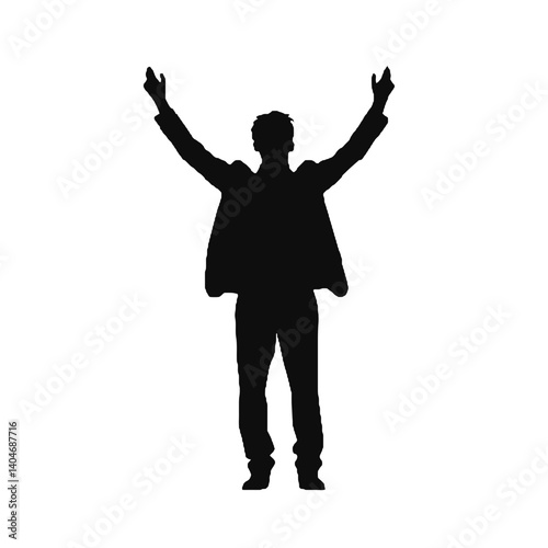 silhouette of a man