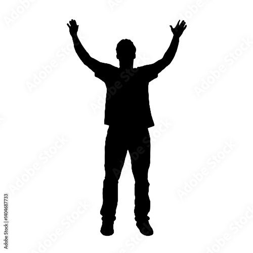 silhouette of a man