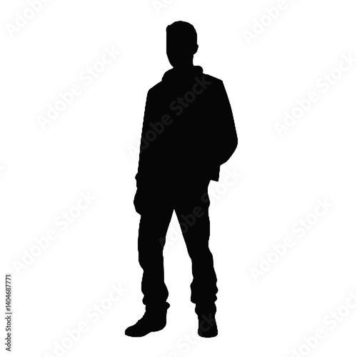 silhouette of a man