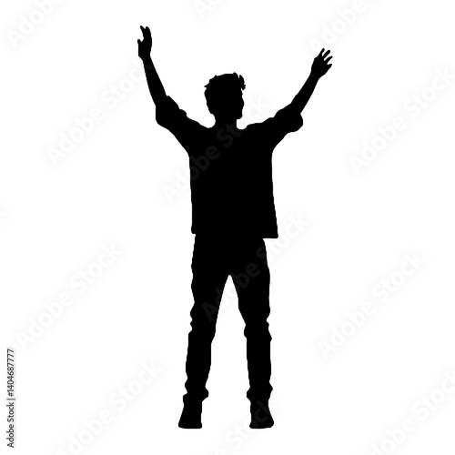 silhouette of a man