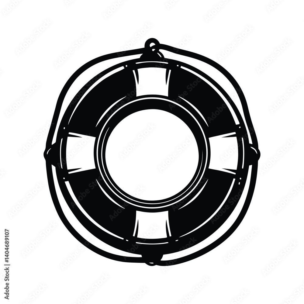 Compact portable headphone silhouette vector icon with white background Compact portable headphone silhouette vector icon with white background