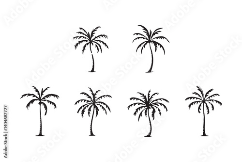 Sabal palmetto line art