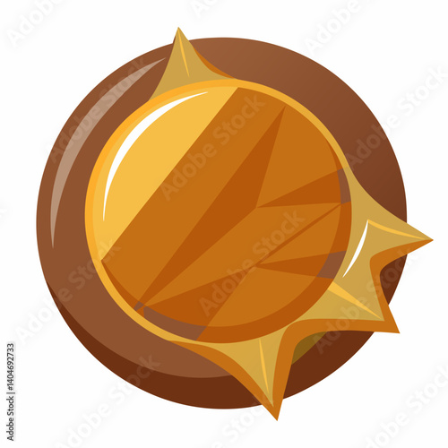 A chocolate ball wrapped in a shiny white wrapper, resting on a smooth surface.