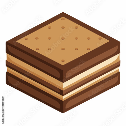 Chocolate ice cream scoop with a rich brown crust, presented on a white plate against a simple background.