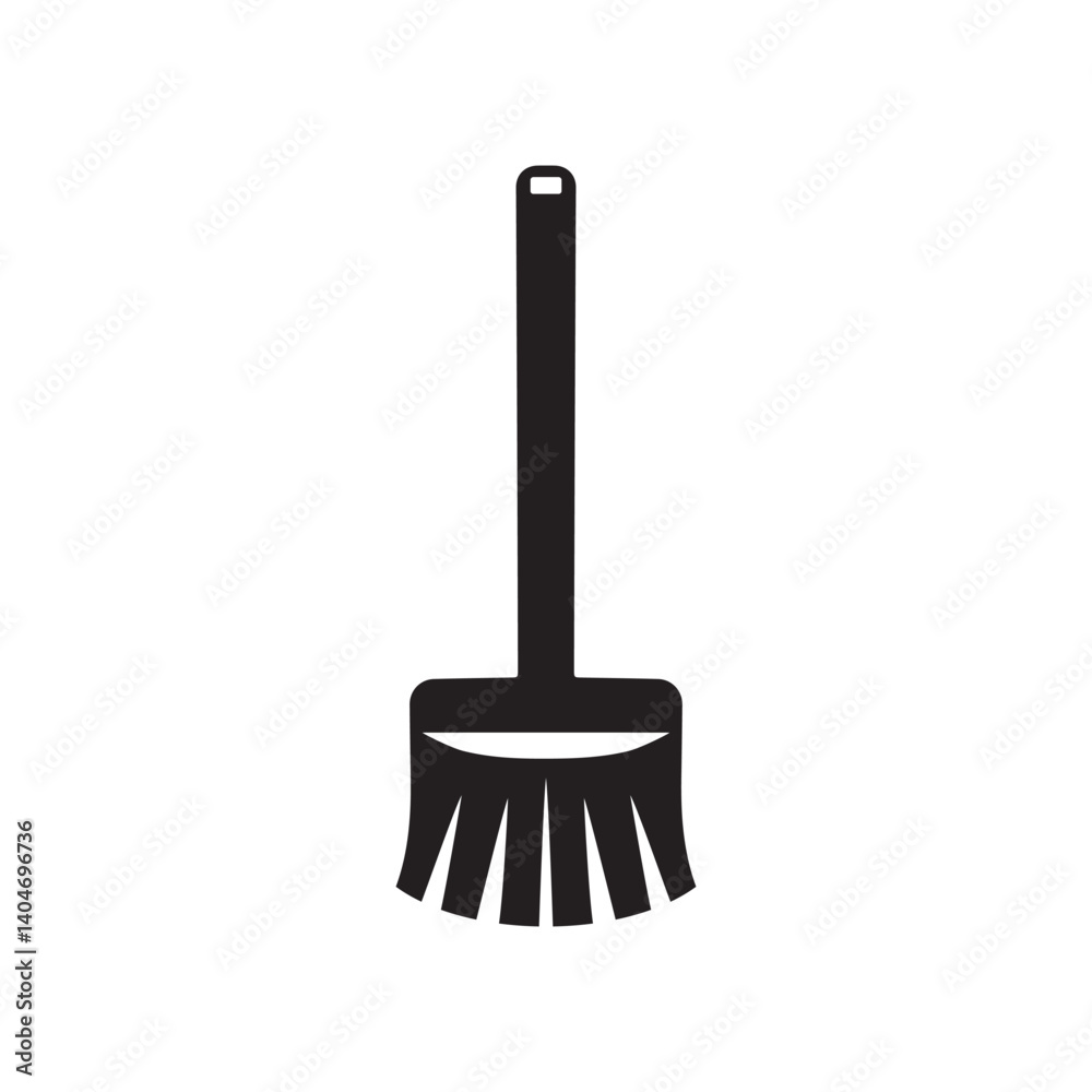 Brush tool silhouette vector illustration design Brush tool silhouette vector illustration design