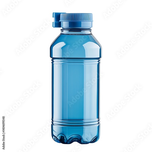 Plastic Sports Water Bottle with Flip-Top Lid photo