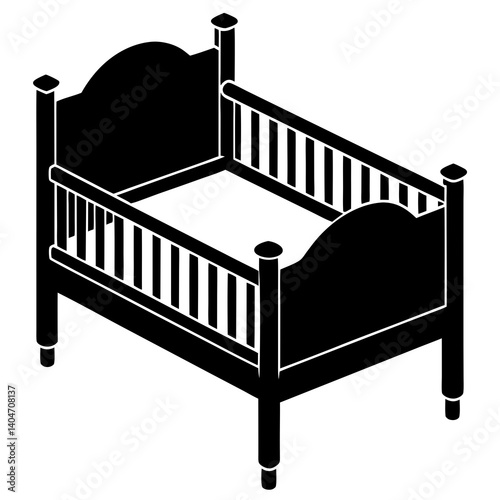 illustration of a bed