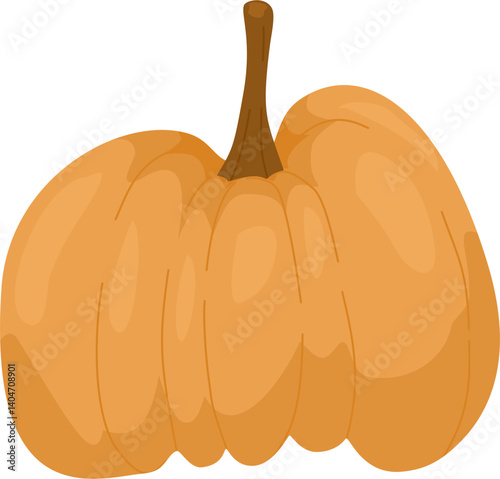 Autumn Pumpkin Illustration 