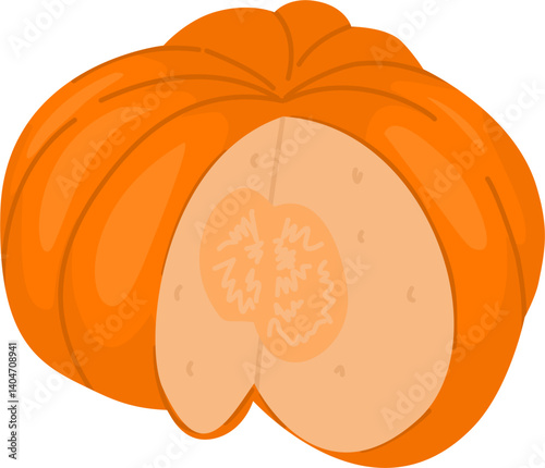 Autumn Pumpkin Illustration 