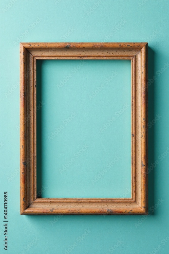 Simple weathered wooden picture frame, isolated , empty, rustic, craft Simple weathered wooden picture frame, isolated , empty, rustic, craft