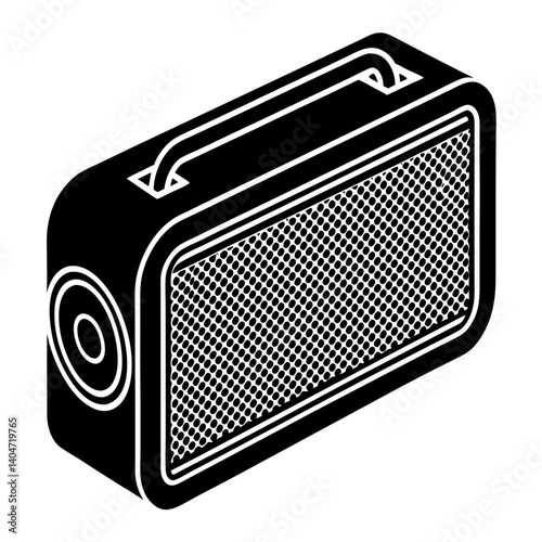 retro radio vector illustration