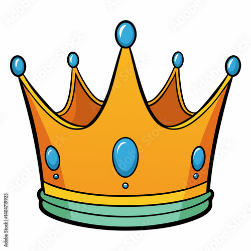 Crown icon vector royal, king queen monarchy majestic tiara luxury 4 