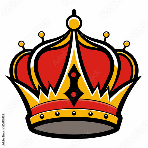 Crown icon vector royal, king queen monarchy majestic tiara luxury 3 