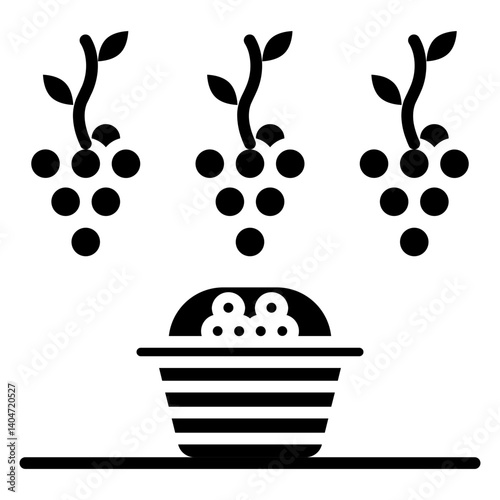 Grape Harvest line icon