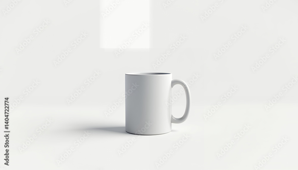 Obraz premium cup of coffee without branding on table