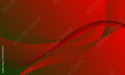 red business lines wave curves on soft gradient abstract background