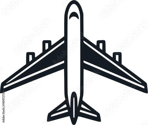 vector illustration of an airplane