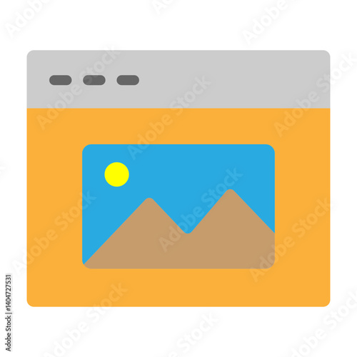 Photos Album Vector Flat Icon Design