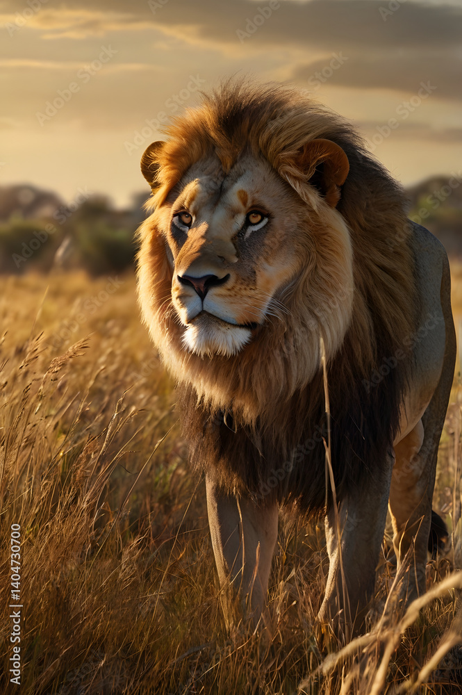 Fototapeta premium portrait of a lion