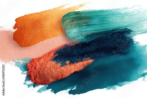 A vibrant assortment of color swatches comes alive in this contemporary art piece, Each brushstroke tells a story of design and creativity.