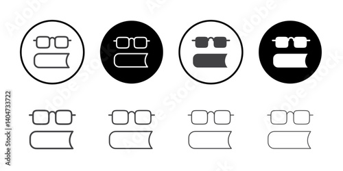 Knowledge icon Symbol line set