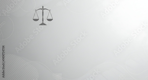 Scales of Justice: Abstract Gray Balance AI Generated