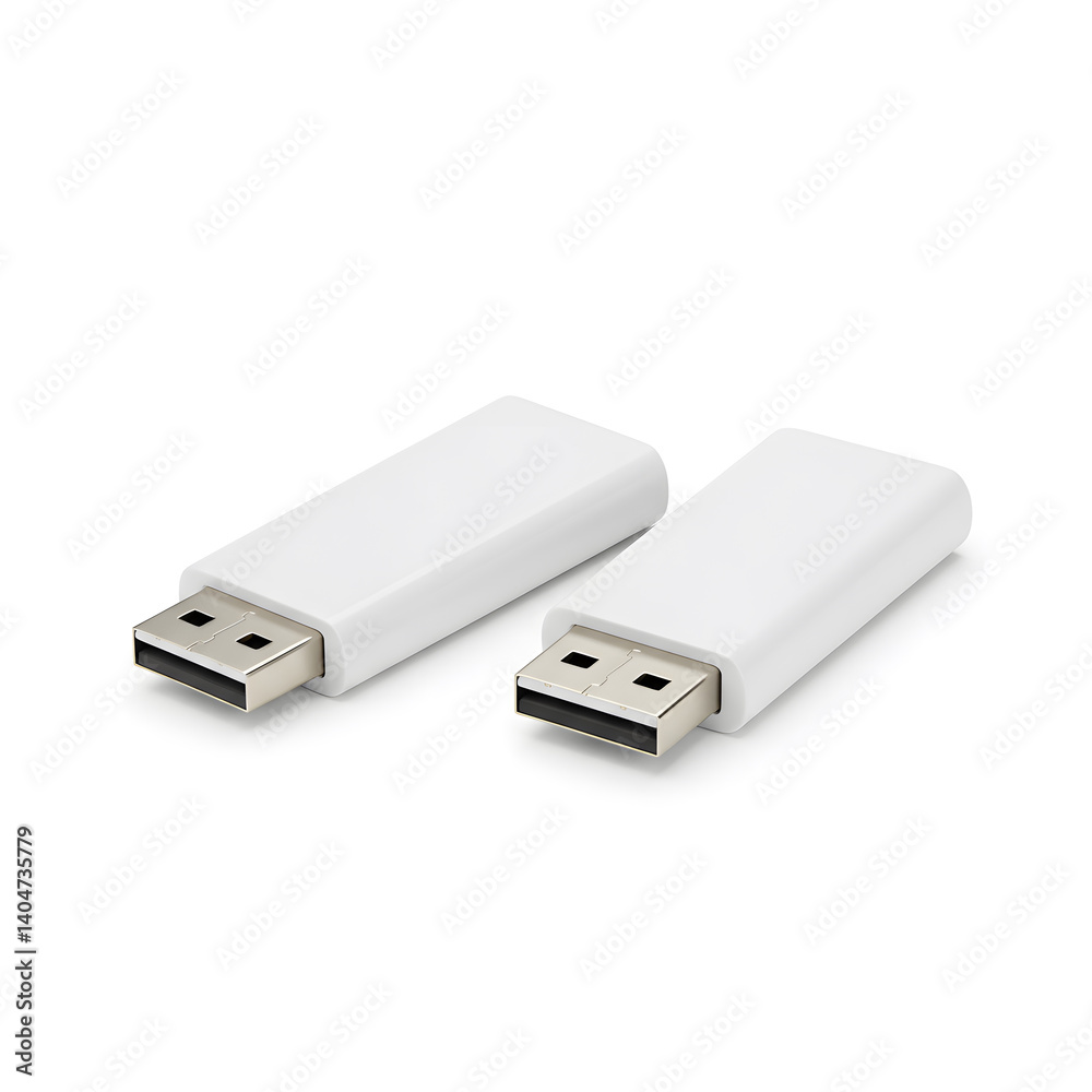 Two white usb c cables highlighting compact design and modern technology Two white usb c cables highlighting compact design and modern technology