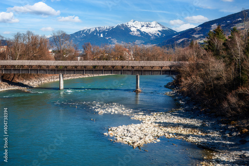 Inn river in Hall in Tirol