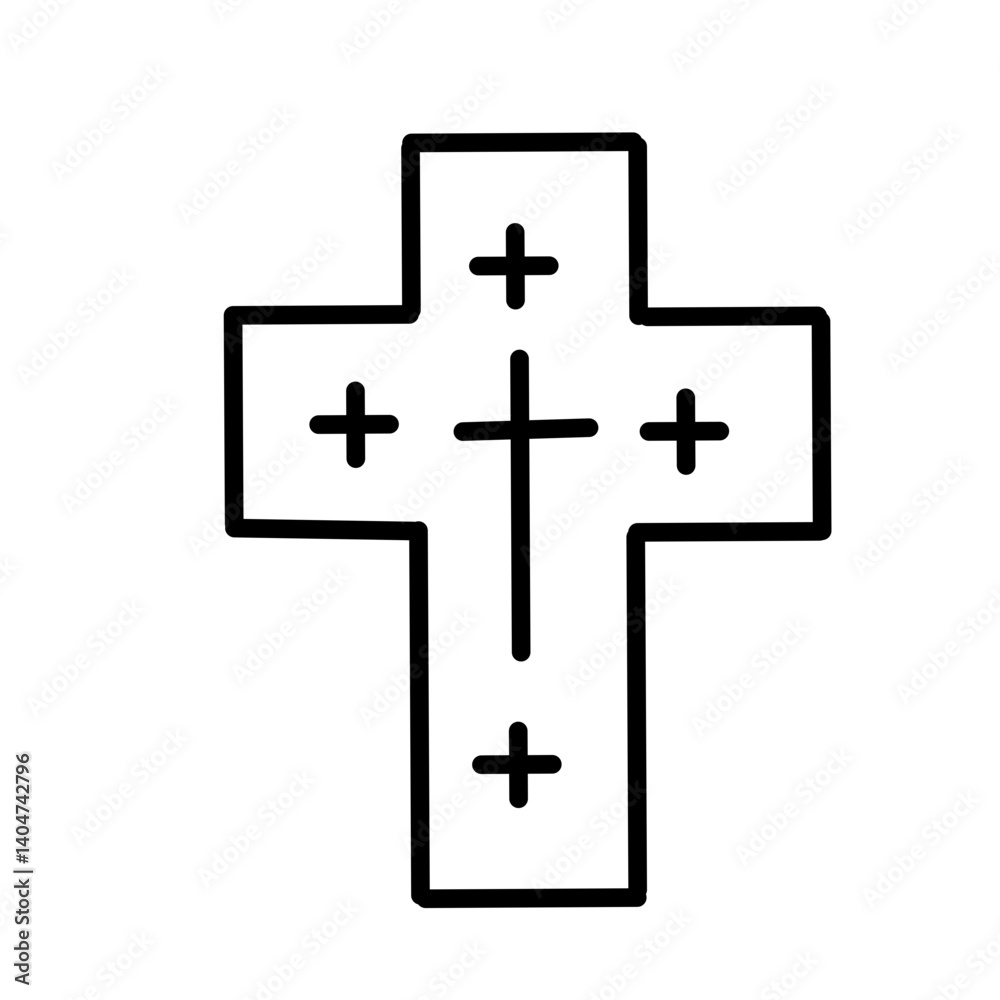 Set of vector line icon illustrations for Halloween Set of vector line icon illustrations for Halloween