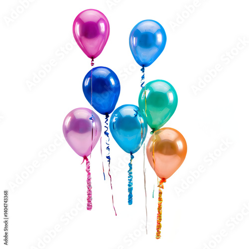 stock photo of birthday balloons