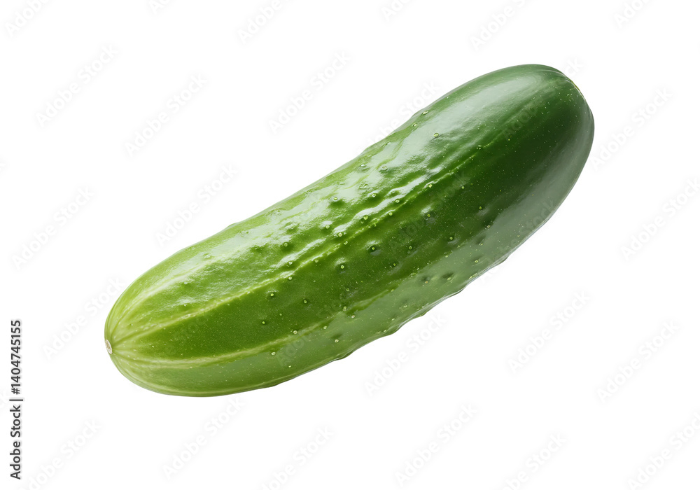 Fresh Cucumber on White Isolated Background for Culinary Use Fresh Cucumber on White Isolated Background for Culinary Use