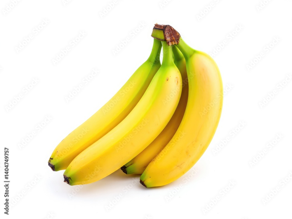 Fresh bunch of ripe yellow bananas ready for enjoyment Fresh bunch of ripe yellow bananas ready for enjoyment