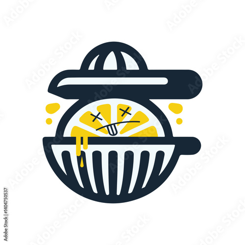 dead lemon in squeezer concept