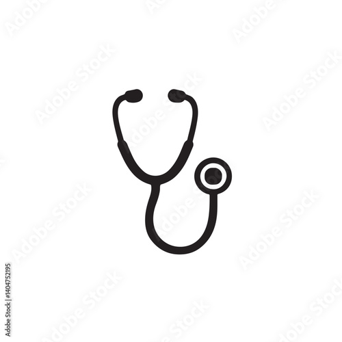 stethoscope on white background