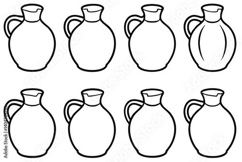 Adobe Illustrator Artworkapple cider jug line art cozy rustic decor
