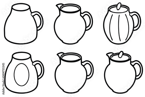 Adobe Illustrator Artworkapple cider jug line art seasonal harvest drawing