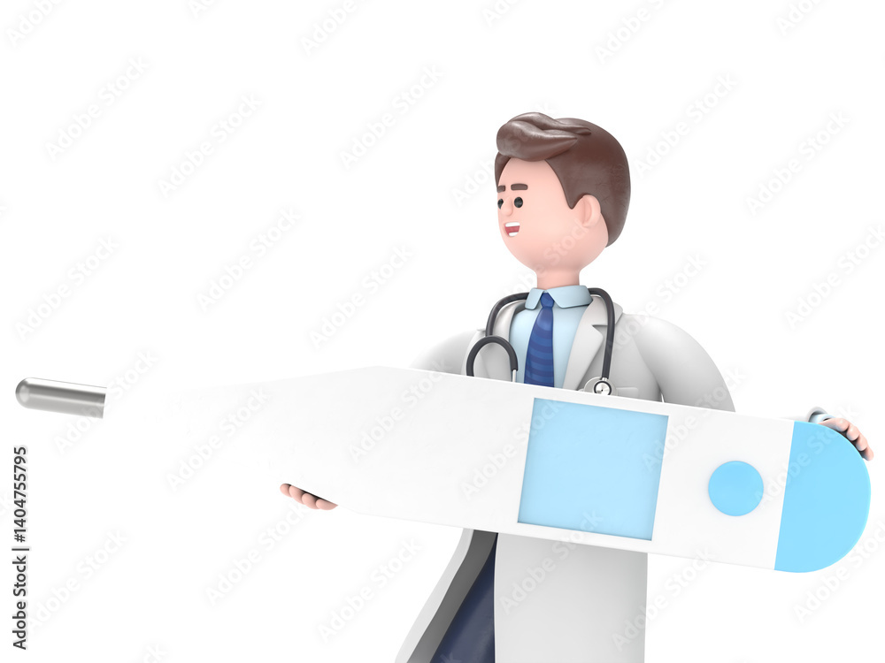 3D illustration of Male Doctor Lincoln holds big thermometer, Transparent Background Mockup.Supports PNG files with transparent backgrounds. 3D illustration of Male Doctor Lincoln holds big thermometer, Transparent Background Mockup.Supports PNG files with transparent backgrounds.