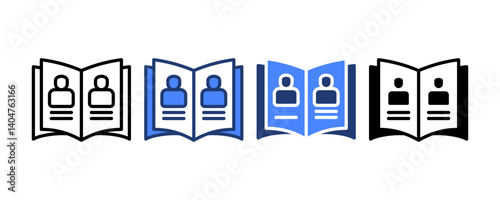 Alumni Icon set multiple style collection
