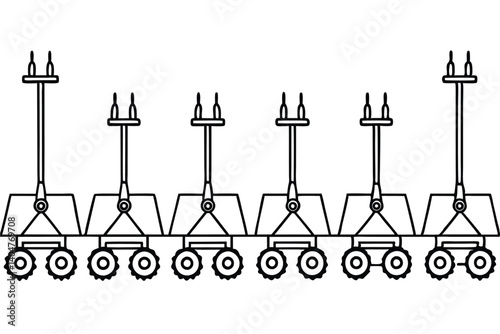 Adobe Illustrator Artworkatv on farm grounds line art open fields