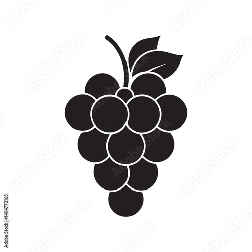 Bunch of Grapes Logo Illustration