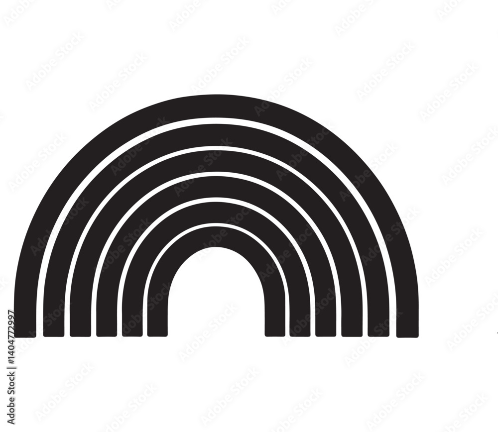 Rainbow-Spectrum Black Silhouette – Colorful Gradient on White Background
Rainbow-Spectrum Black Silhouette – Colorful Gradient on White Background