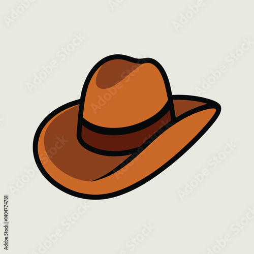 Cowboy Hat Cap Vector Illustration