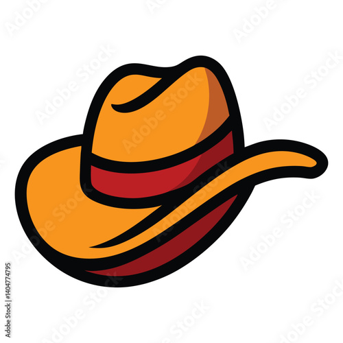 Cowboy Hat Cap Vector Illustration