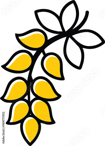 Wallflower, Waxflower, Windflower, Wisteria, Yellow Bell, Zephyranthes (Rain Lily), Snowdrop, Oxeye Daisy, Star Jasmine, Everlasting Daisy, flower, logo, icon, Milkweed, Narcissus, Oleander, Passionfl
