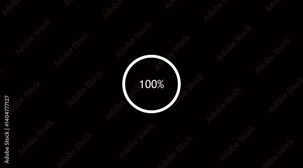 Loading icon animation with black color background . Loading bar and percentage Futuristic progress loading bar 0-100 percent. Loading icon animation with black color background . Loading bar and percentage Futuristic progress loading bar 0-100 percent.