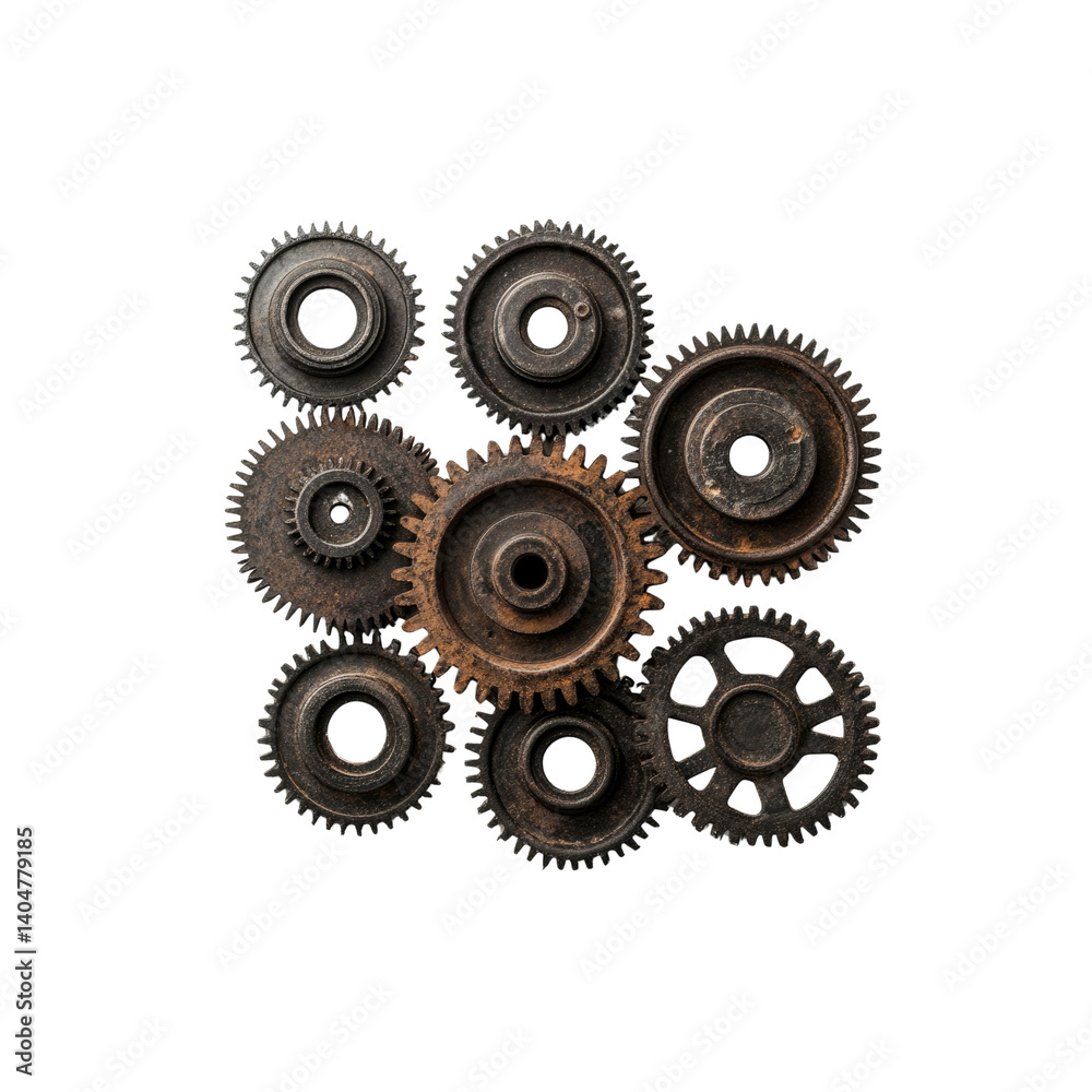 Interlocking Rusty Gears Industrial Mechanical Engineering Background Interlocking Rusty Gears Industrial Mechanical Engineering Background