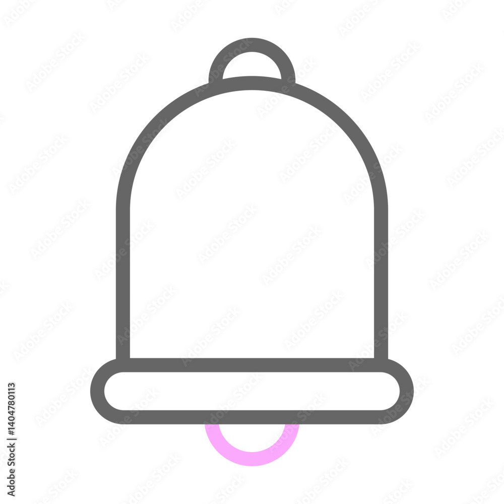 Notification Vector Line Lt Pink Grey Icon Design Notification Vector Line Lt Pink Grey Icon Design