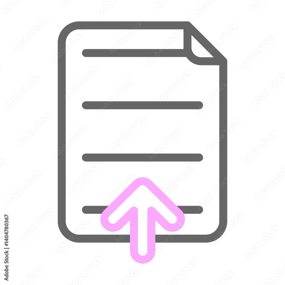 File Upload Vector Line Lt Pink Grey Icon Design File Upload Vector Line Lt Pink Grey Icon Design