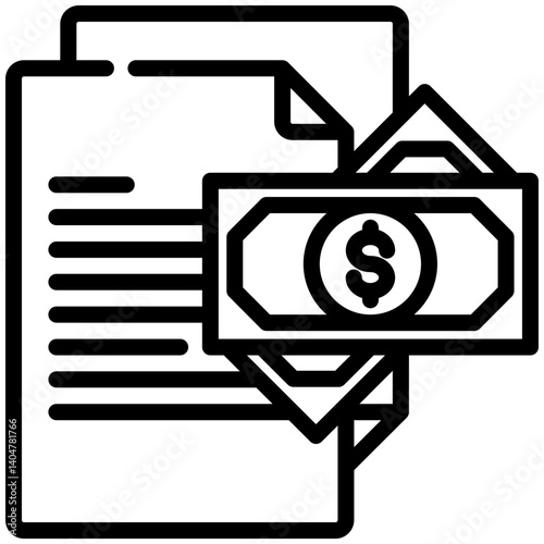 Contract icon for dishonesty , website, application, printing, document, poster design, etc