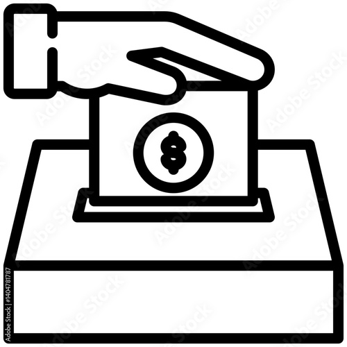 Elections icon for dishonesty , website, application, printing, document, poster design, etc